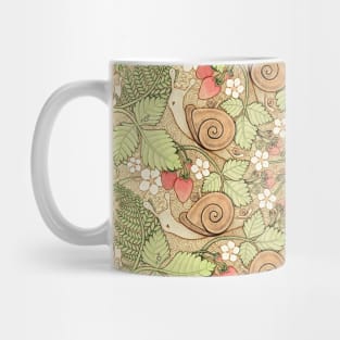 Strawberries & snails - natural Mug